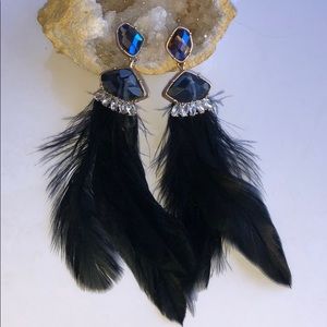 Feather Cocktail Earrings